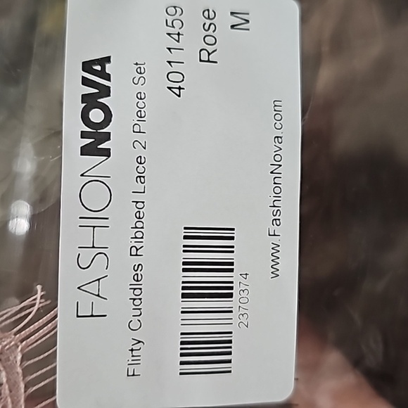 FASHION NOVA ✦ Pink Rose 2‑Piece Intimates Set ✦ Lace Bustier Top Cheeky Bottom - Picture 5 of 9